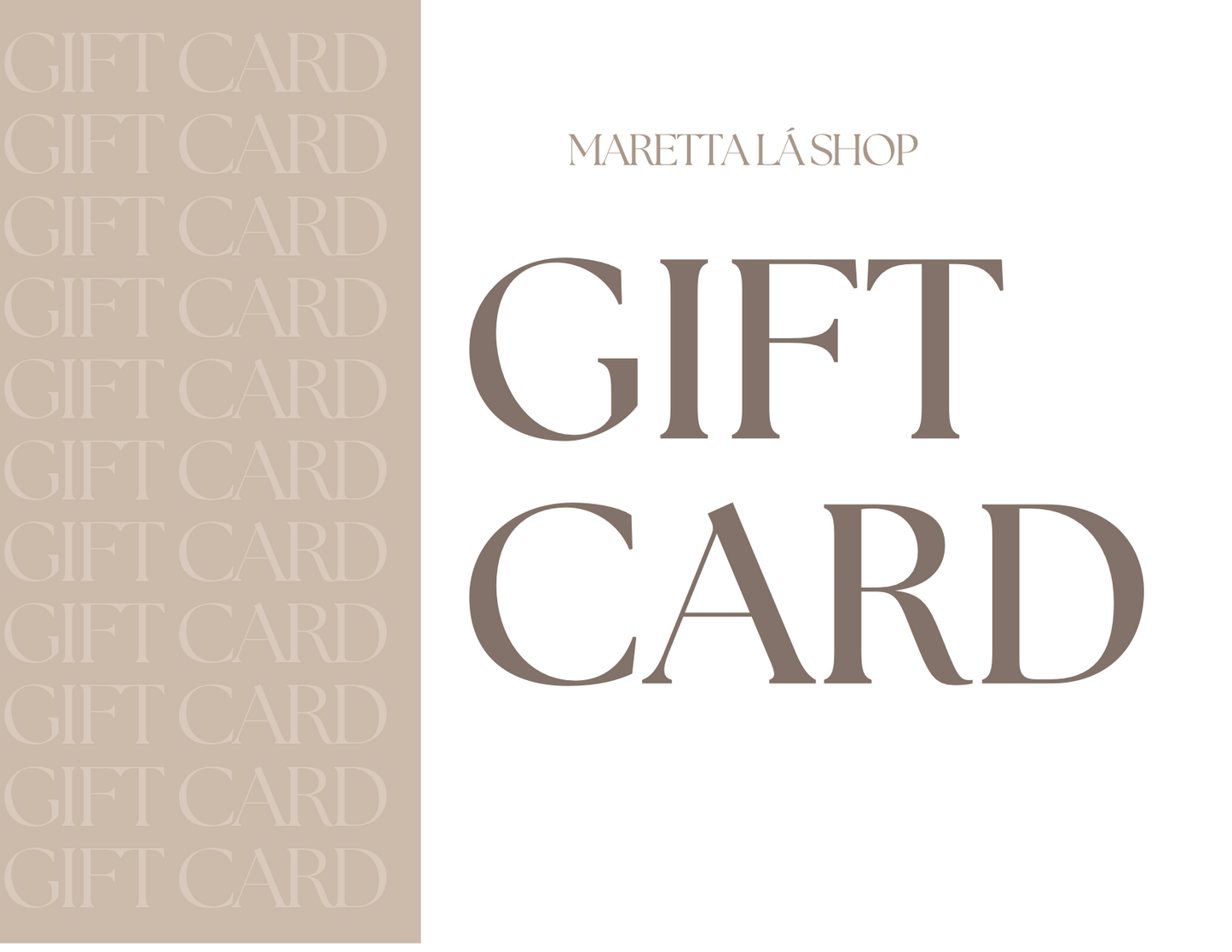 Maretta Gift Card